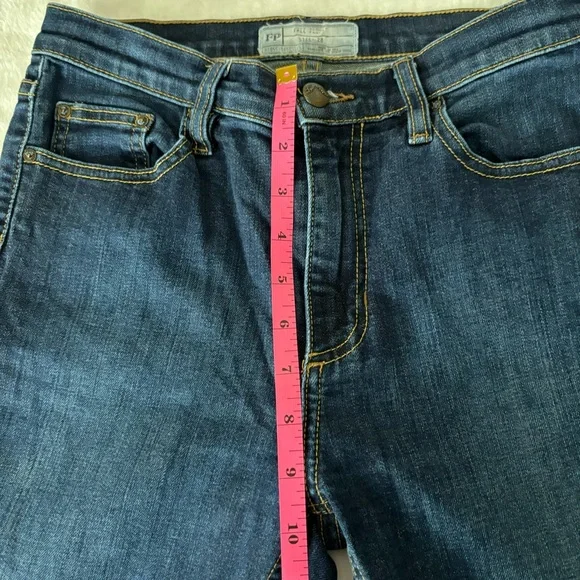 Free People Jeans Straight Leg Dark Wash 61855-16515125 Size 28 - Picture 11 of 14